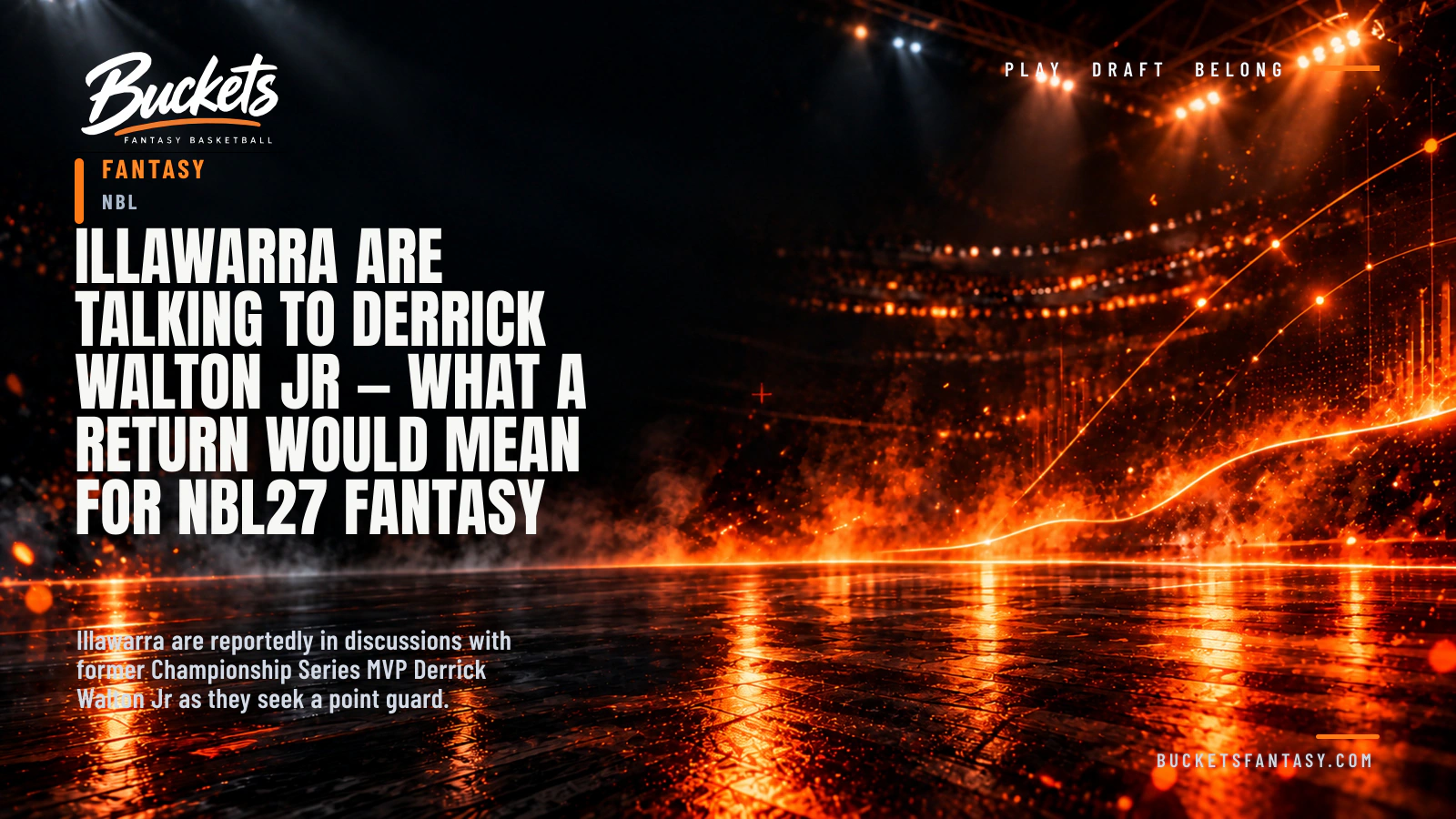Illawarra Are Talking to Derrick Walton Jr — What a Return Would Mean for NBL27 Fantasy - Buckets Fantasy Basketball