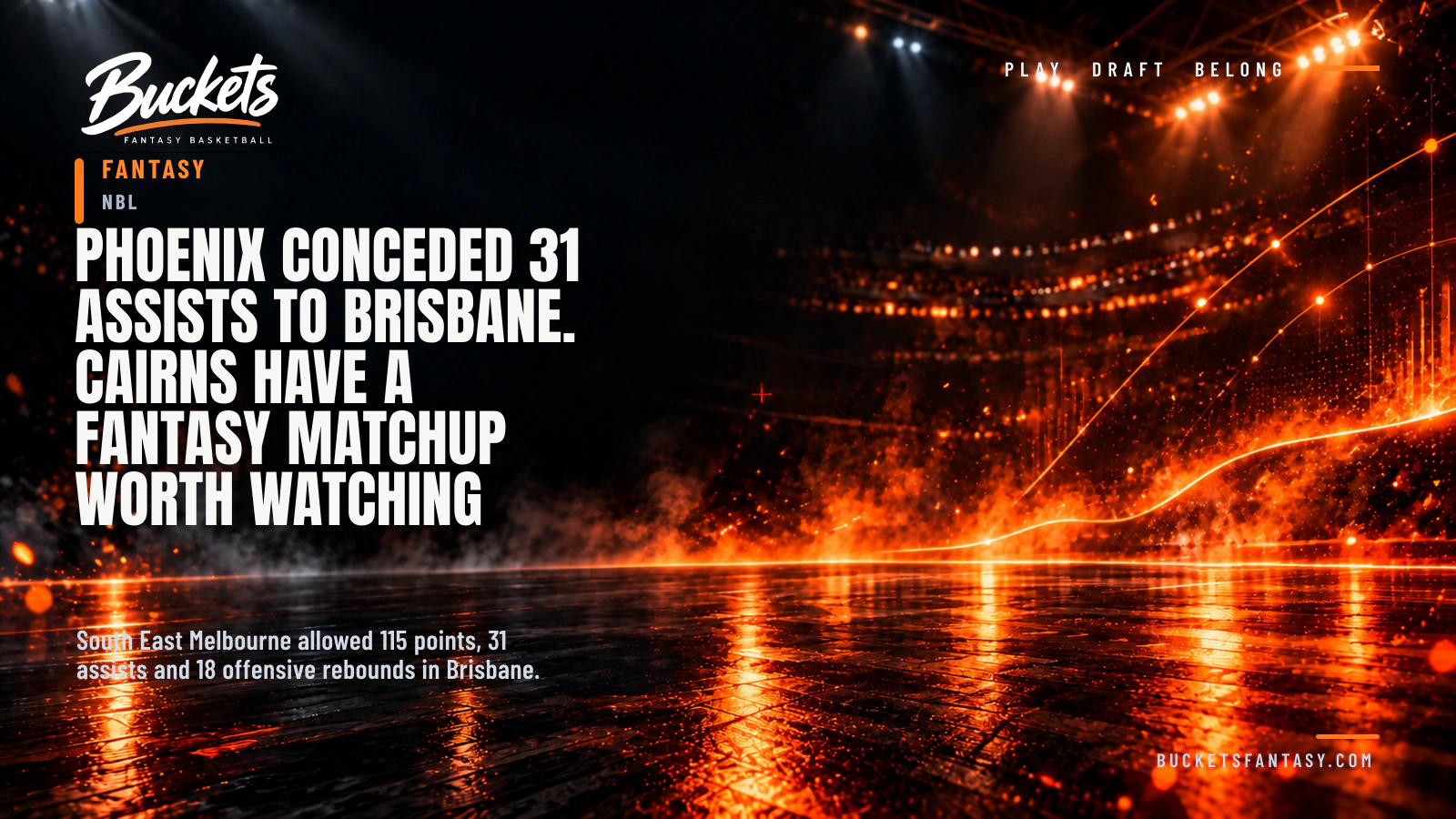 Phoenix Conceded 31 Assists to Brisbane. Cairns Have a Fantasy Matchup Worth Watching - Buckets Fantasy Basketball