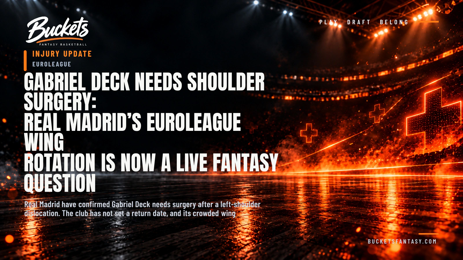 Gabriel Deck Needs Shoulder Surgery: Real Madrid’s EuroLeague Wing Rotation Is Now a Live Fantasy Question - Buckets Fantasy Basketball