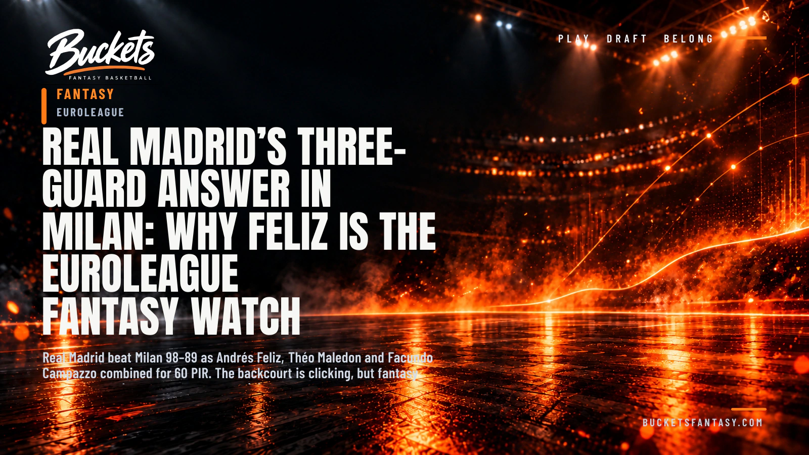 Real Madrid’s Three-Guard Answer in Milan: Why Feliz Is the EuroLeague Fantasy Watch - Buckets Fantasy Basketball