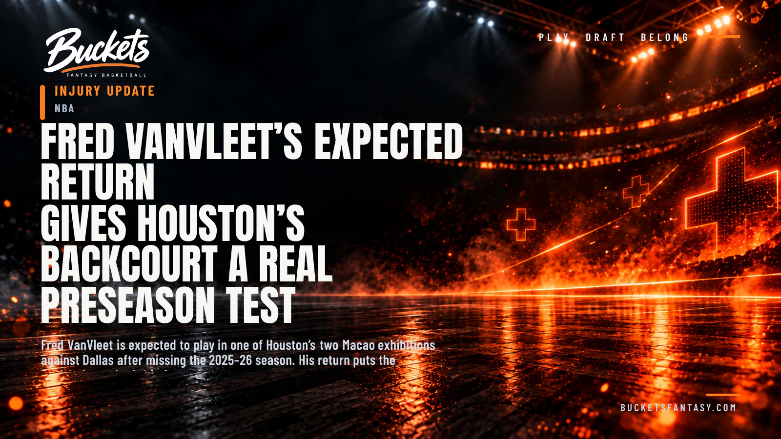Fred VanVleet’s Expected Return Gives Houston’s Backcourt a Real Preseason Test - Buckets Fantasy Basketball