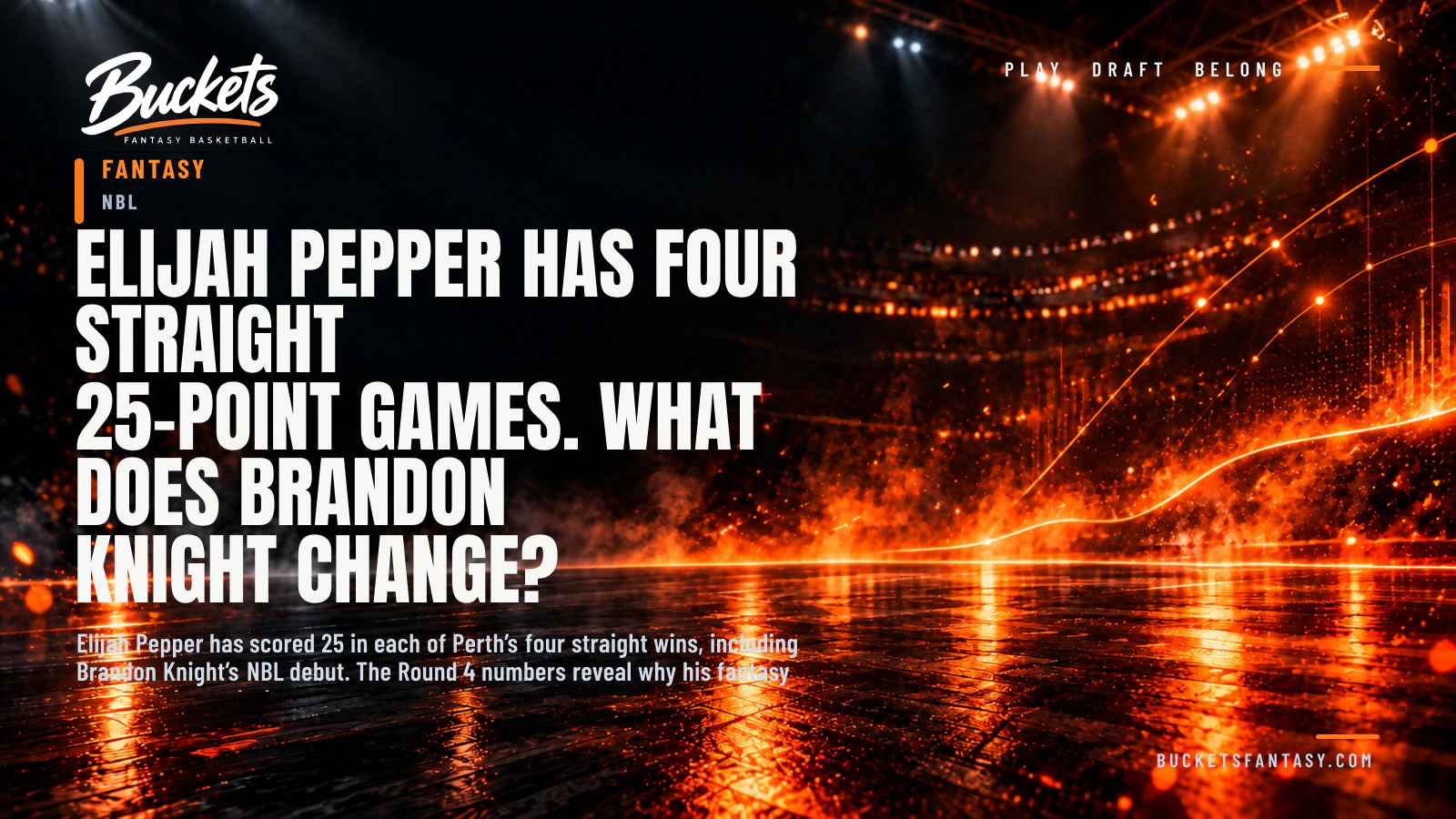 Elijah Pepper Has Four Straight 25-Point Games. What Does Brandon Knight Change? - Buckets Fantasy Basketball